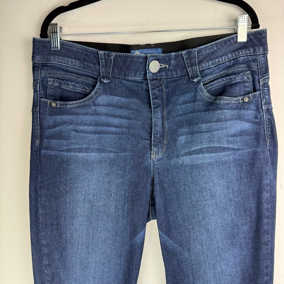 Democracy Ab Solution Womens Plus Skinny Jeans Sz 16 Dark Wash Stretch Denim - Picture 3 of 14